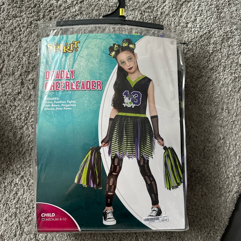 Deadly Cheerleader Kids Costume 8-10